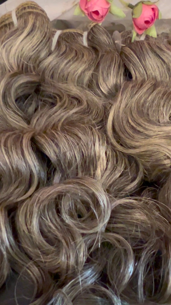 Salt/Pepper Color 16” Single Donor Indian Temple Closures (CUSTOM ORDERS)