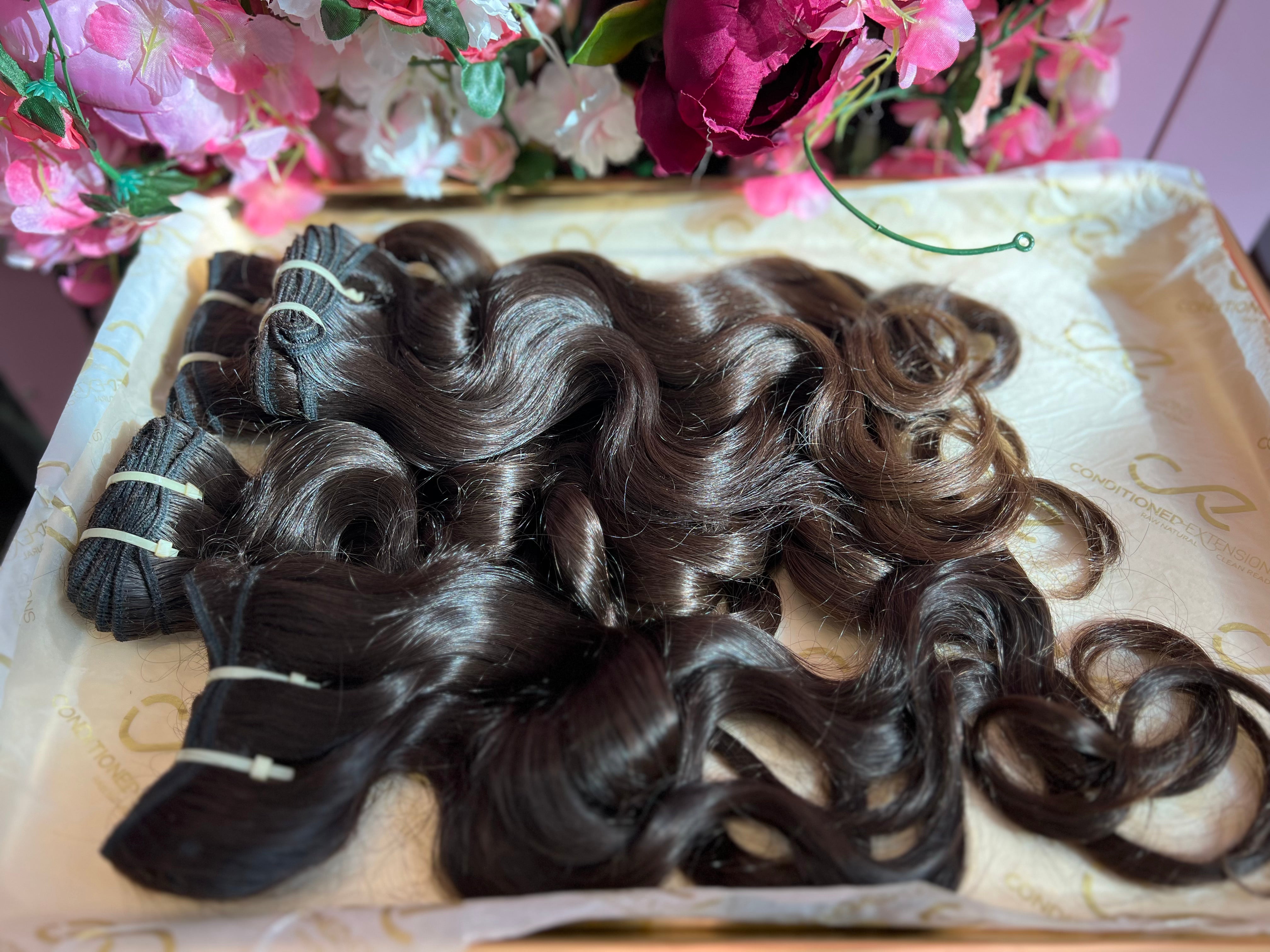 Raw Indian Temple Natural Wavy