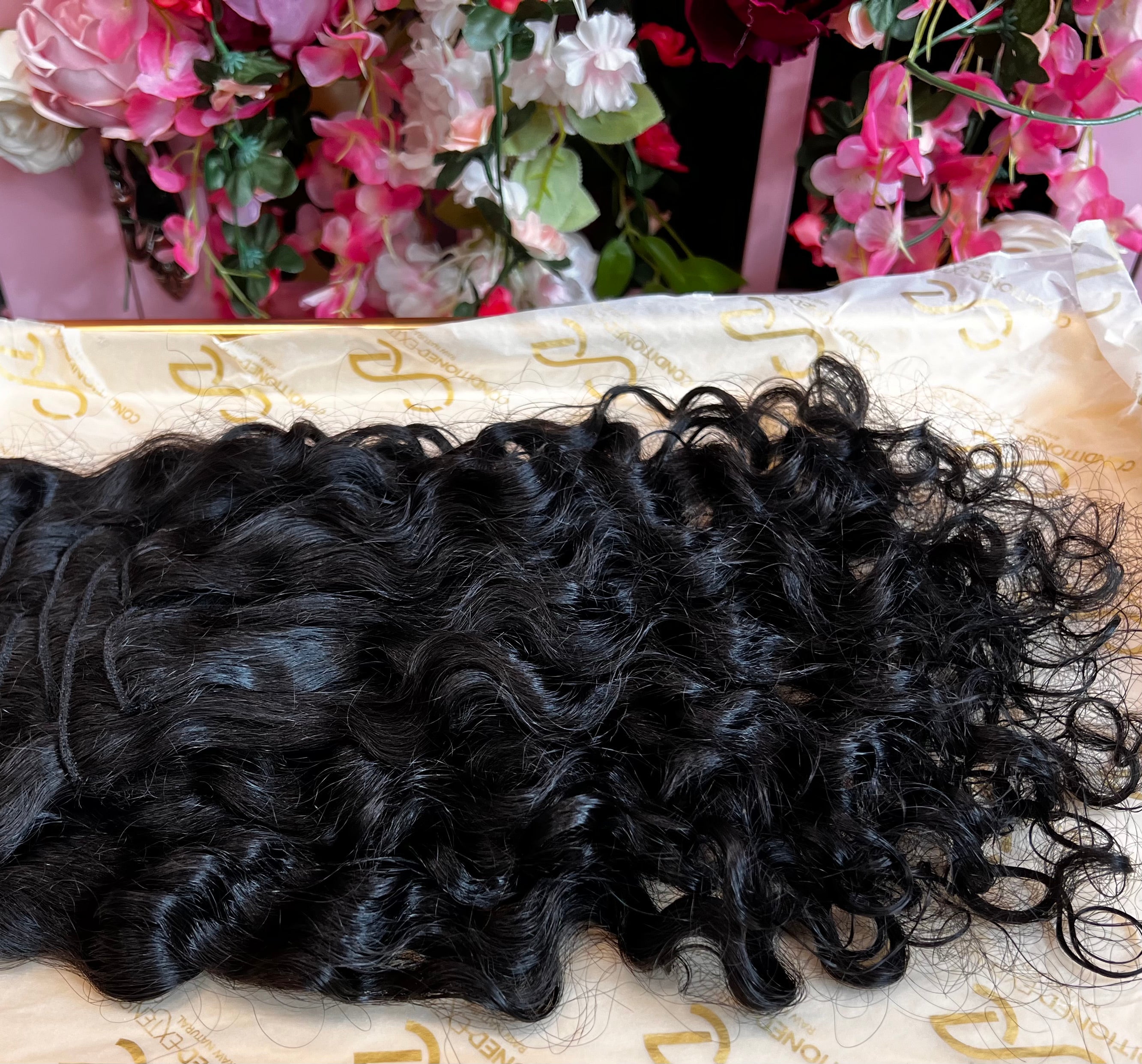 Raw Indian Temple Curly Clip Ins