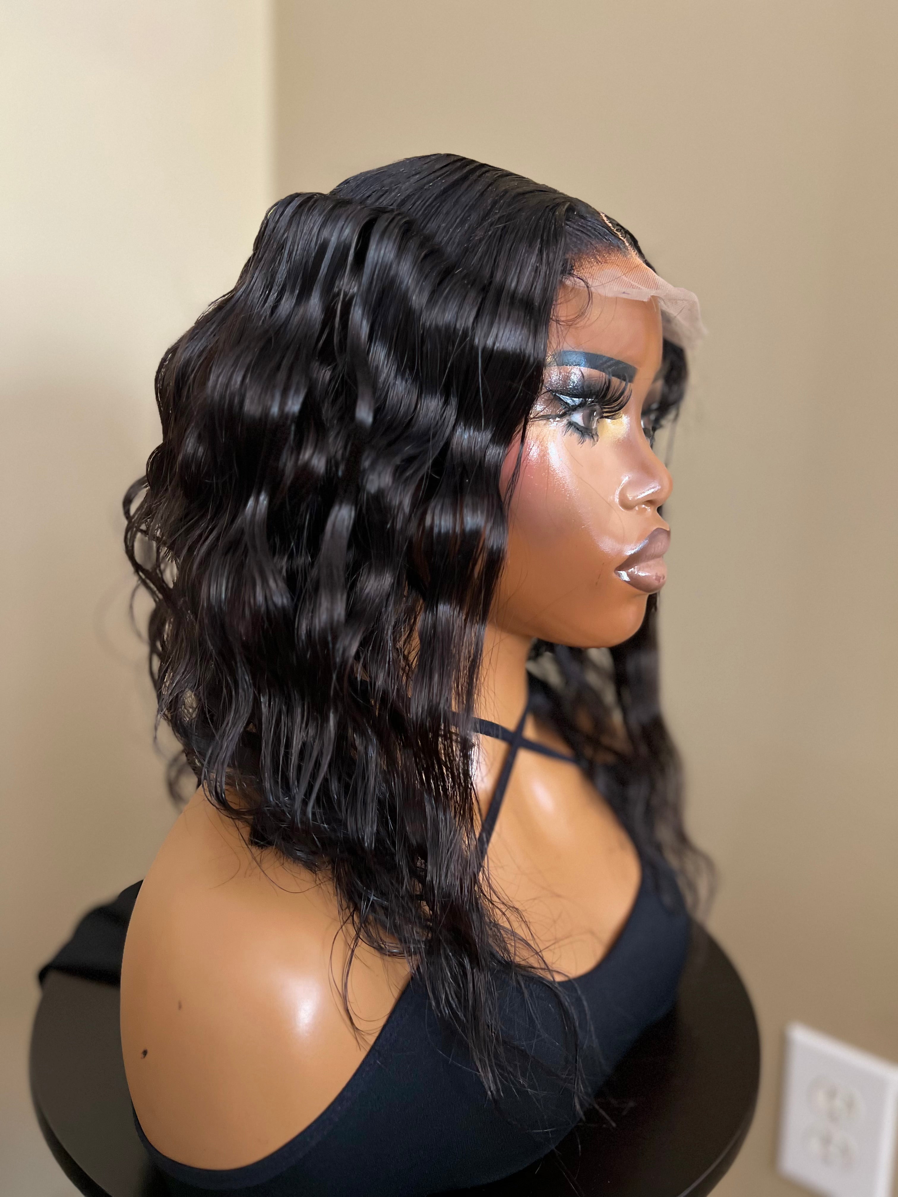 14" Deep Wave Bob Wig 5x5 TL