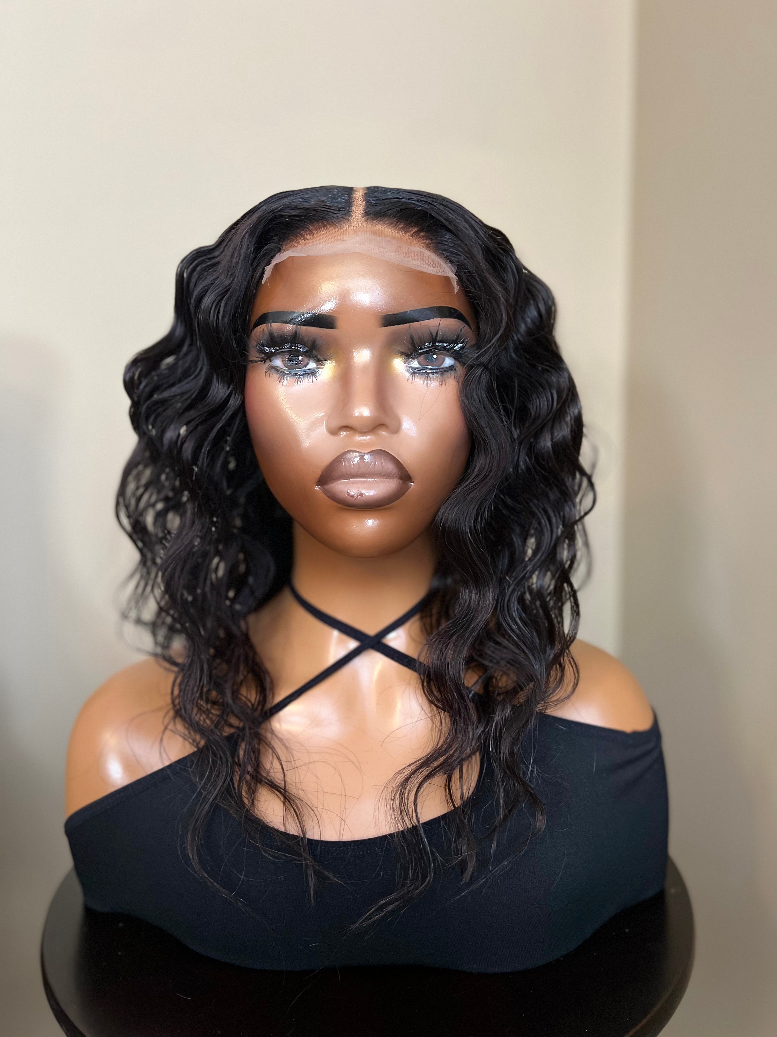 14" Deep Wave Bob Wig 5x5 TL