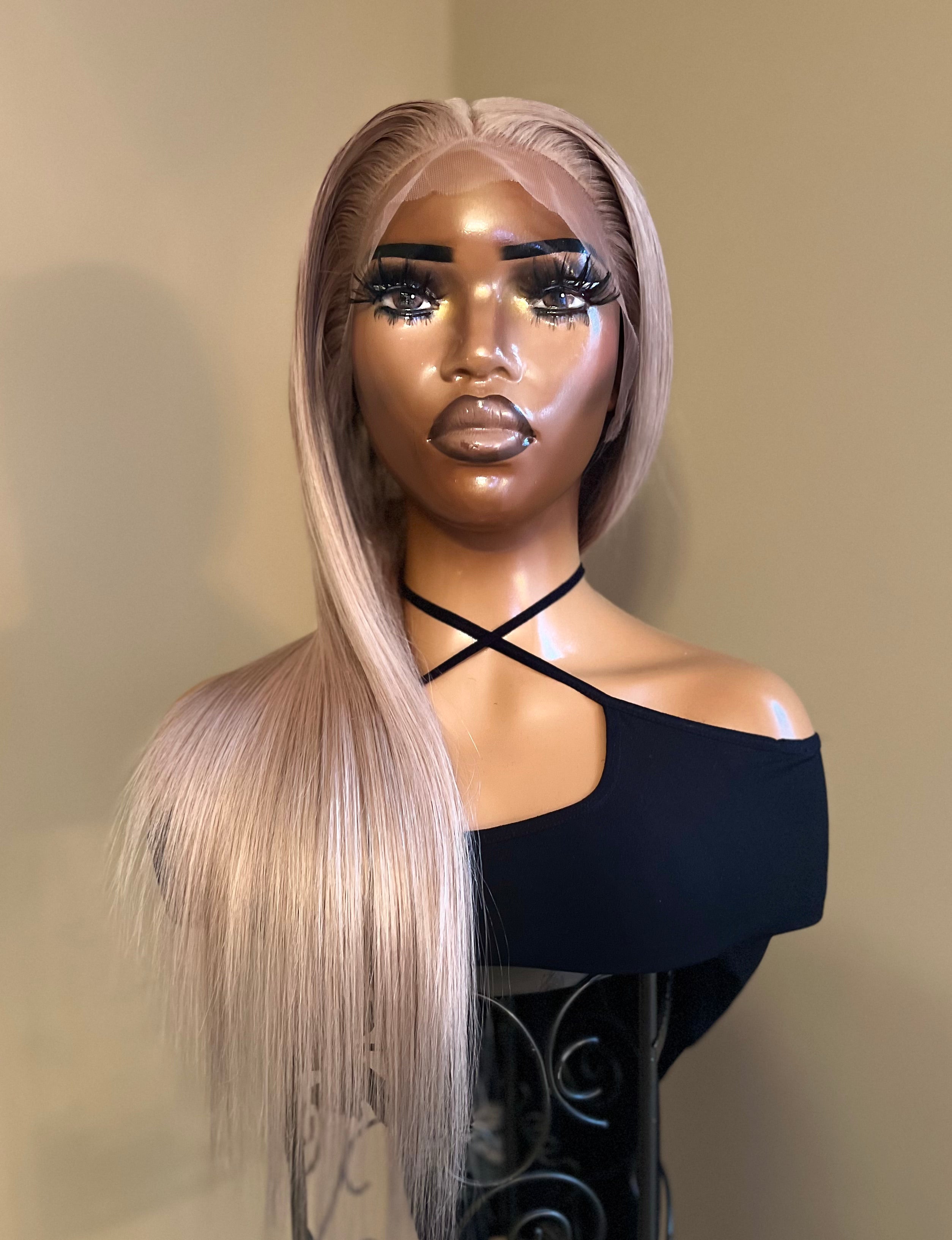 Ash Blonde Goddess Frontal Wig 24-26"