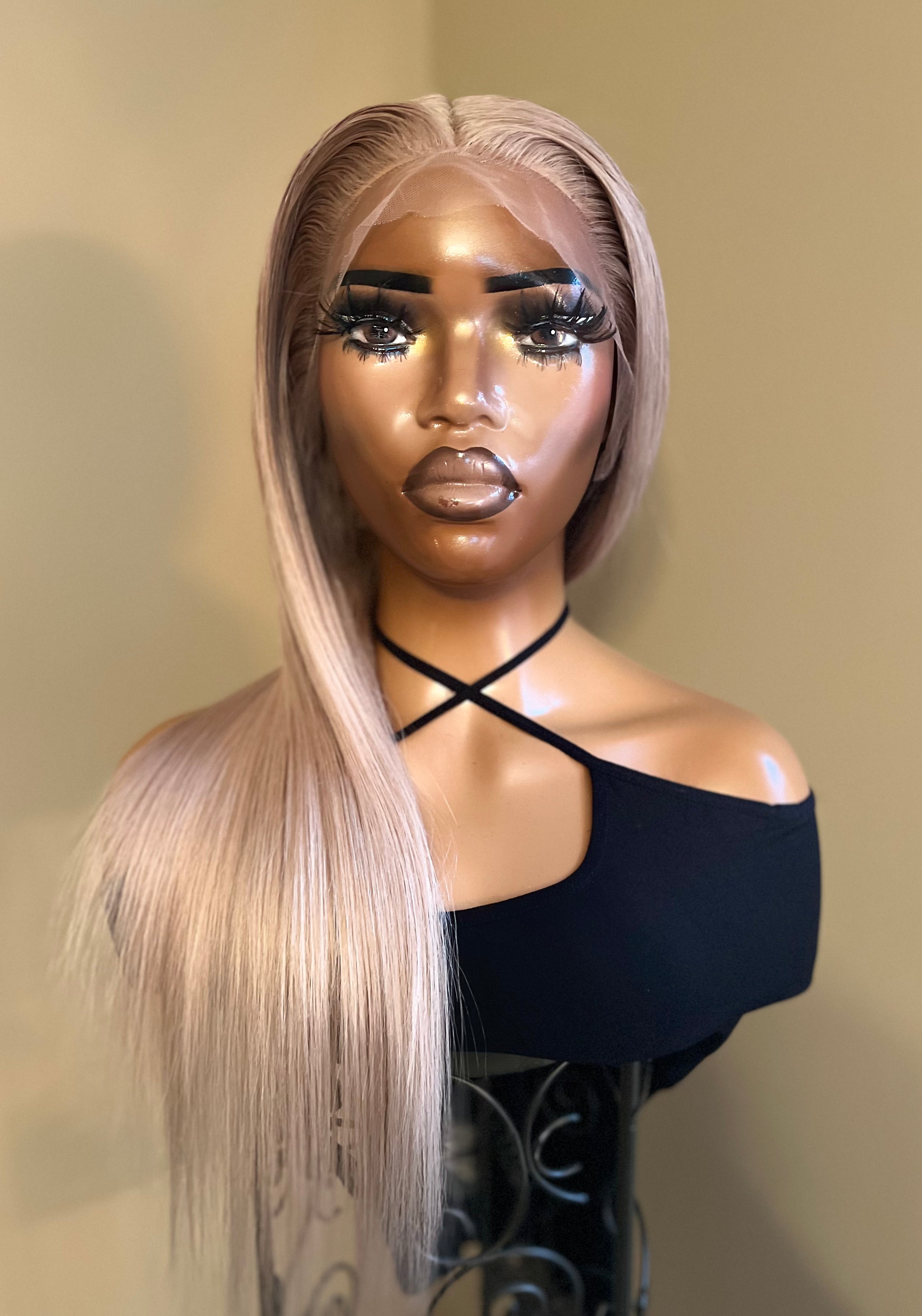 Ash Blonde Goddess Frontal Wig 24-26"