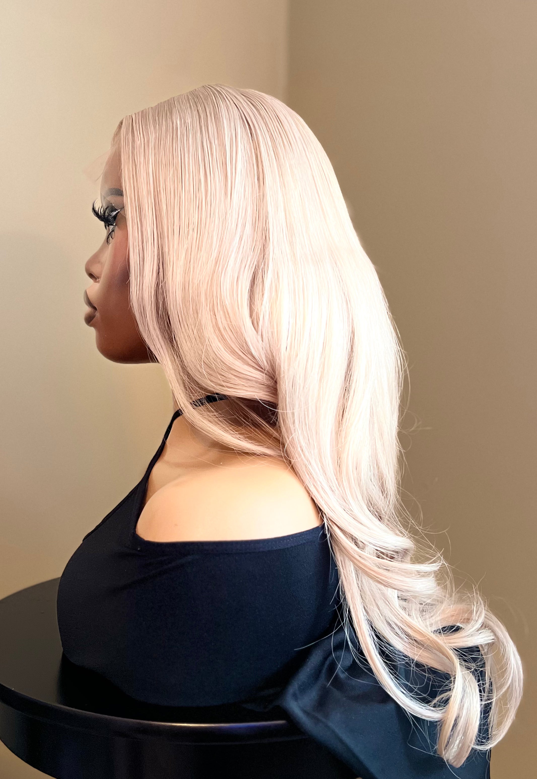 Ash Blonde Goddess Frontal Wig 24-26"