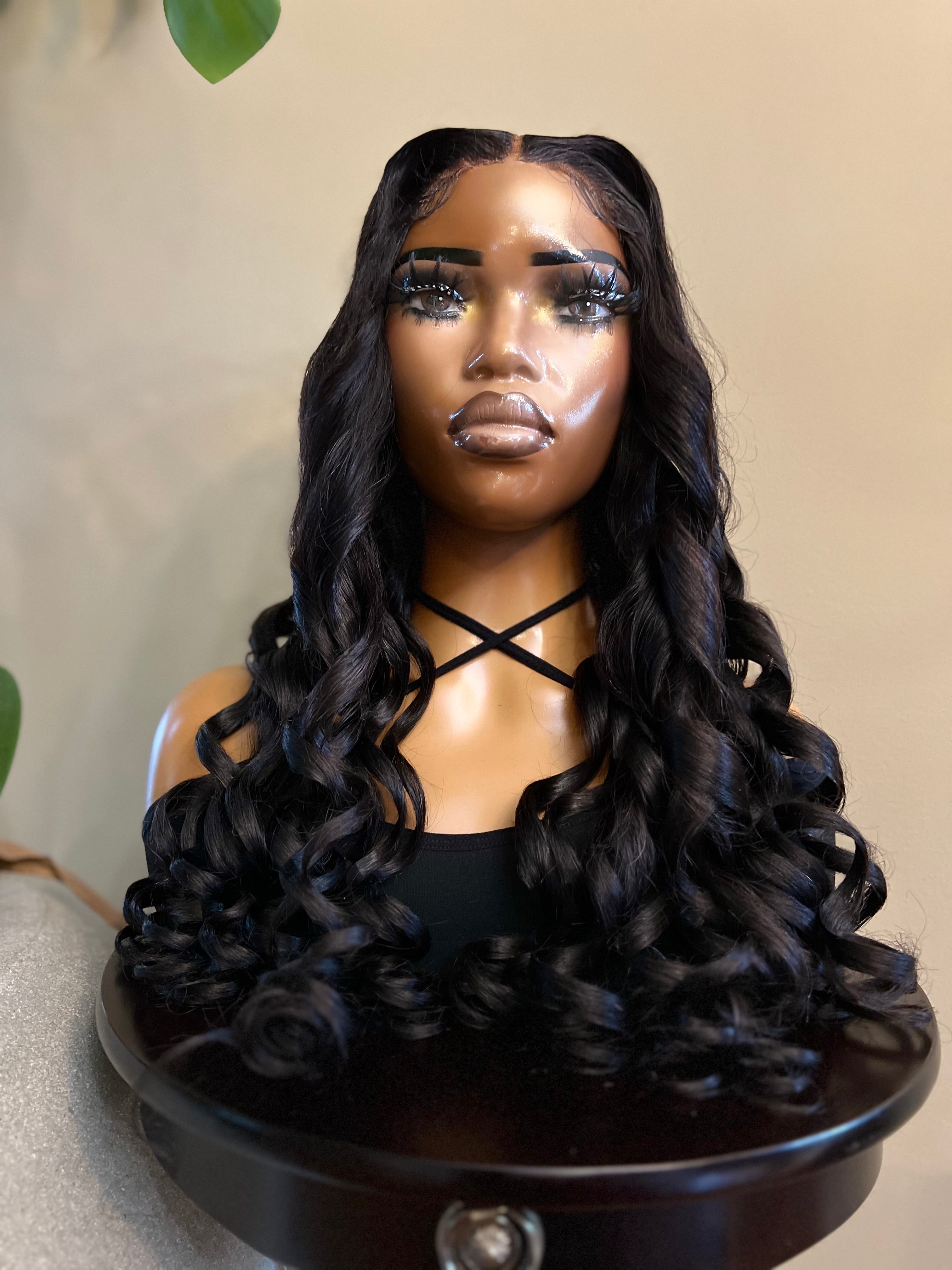 28' Raw Vietnamese Natural Wave 5x5 lace Ready to Wear Wig