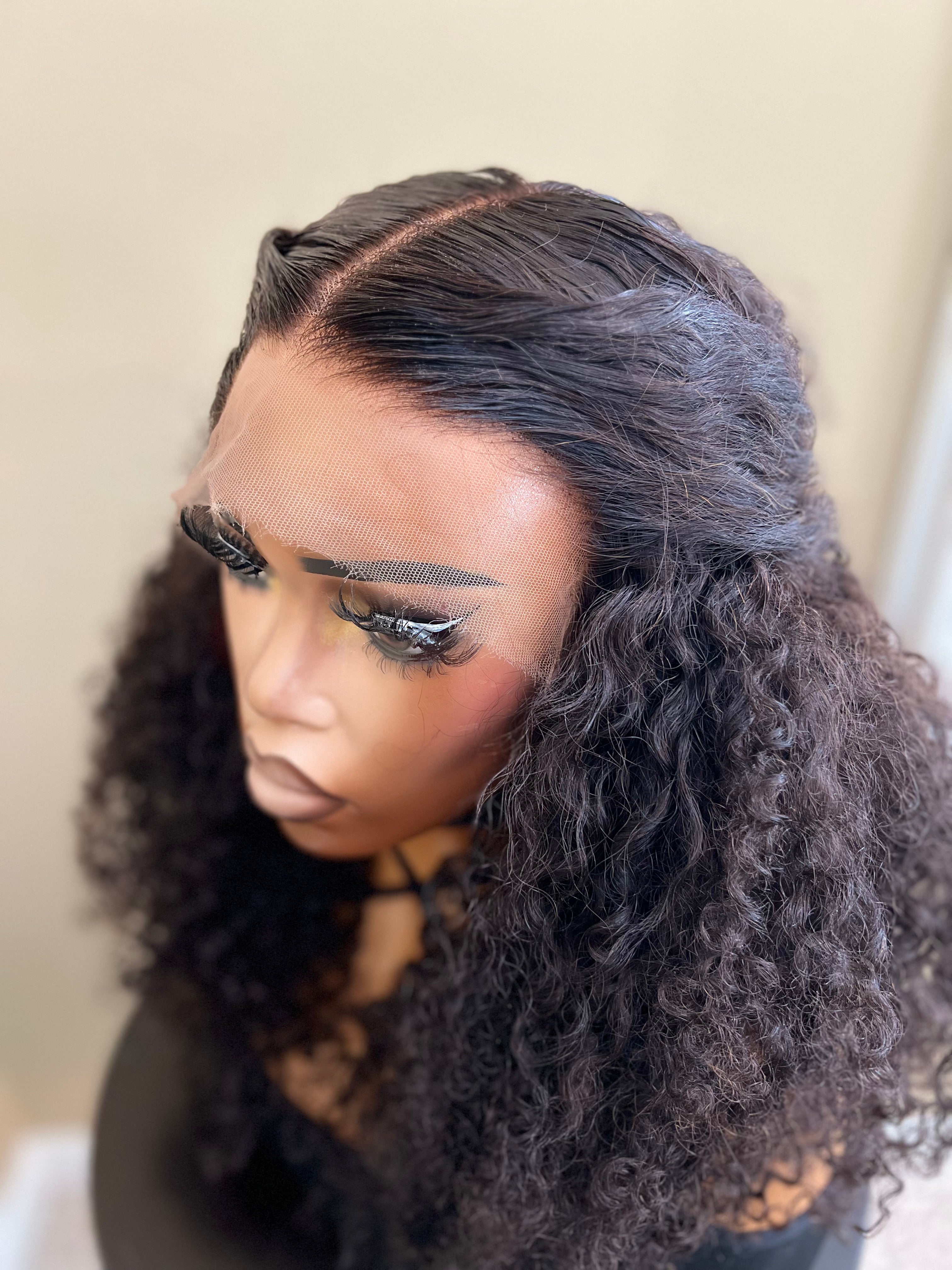 18" 4c Curly 13x4 HD Lace Frontal Wig