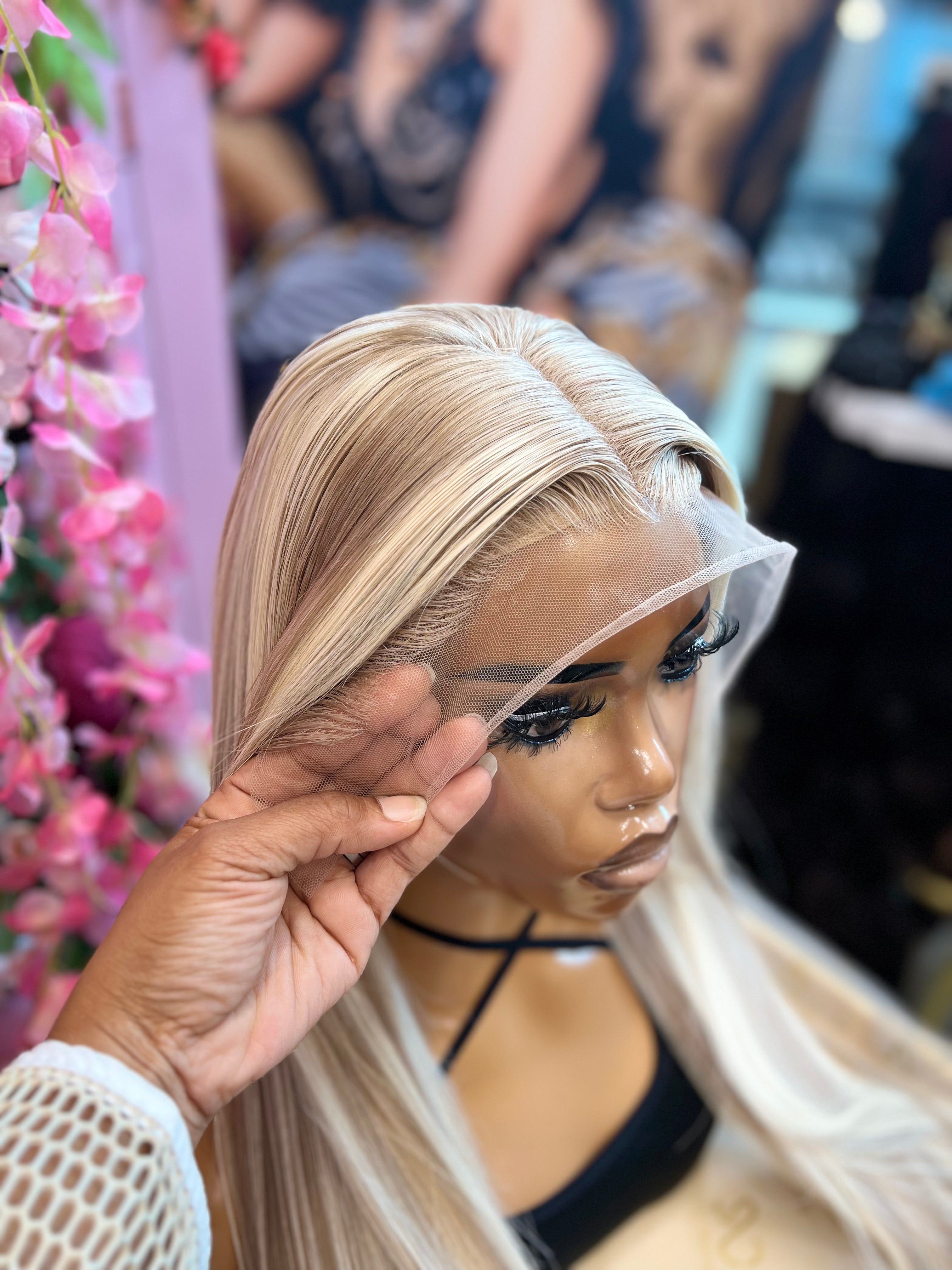 30+" ASH BLONDE HIGHLIGHT 13X6 FRONTAL WIG
