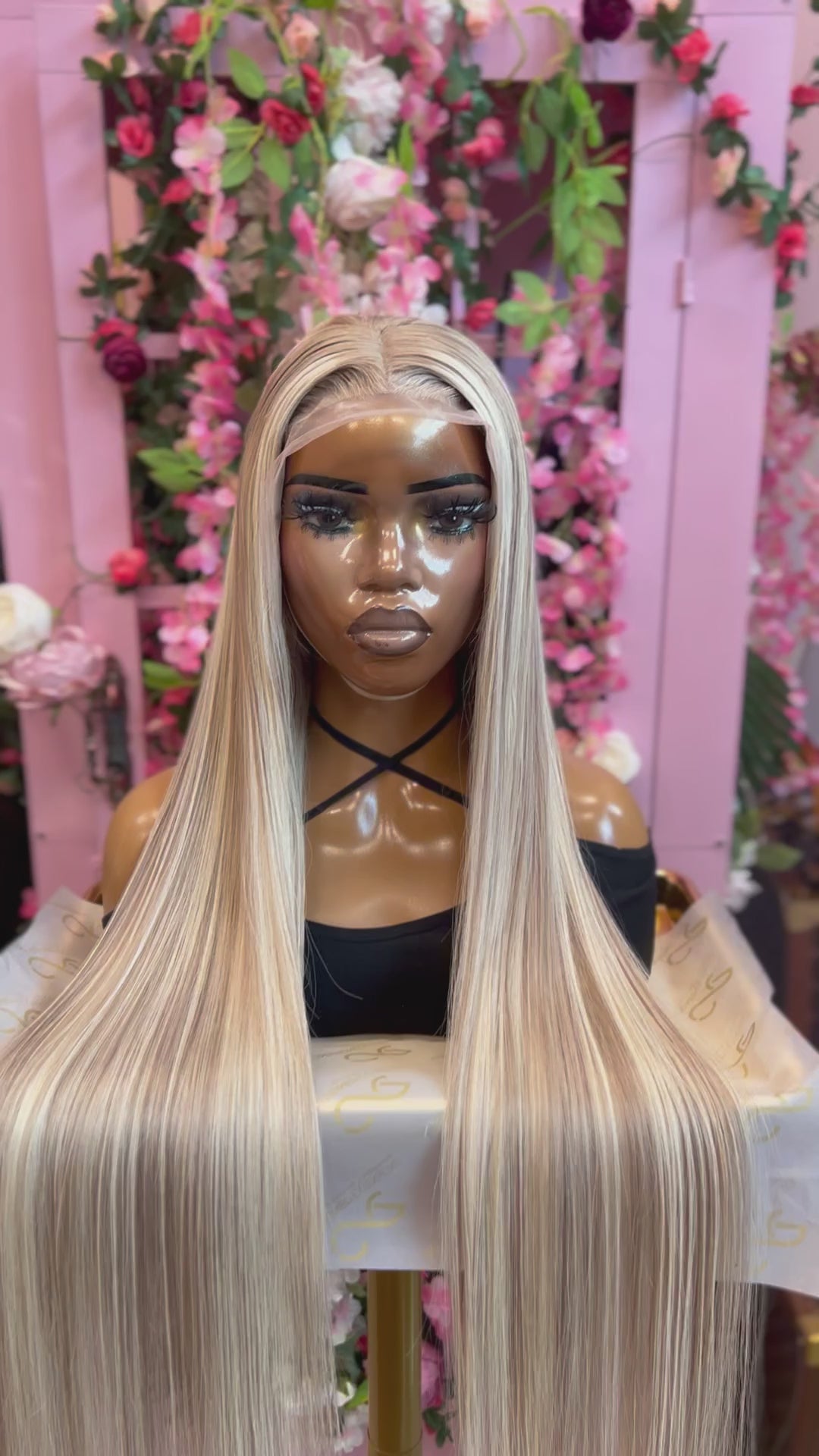 30+" ASH BLONDE HIGHLIGHT 13X6 FRONTAL WIG