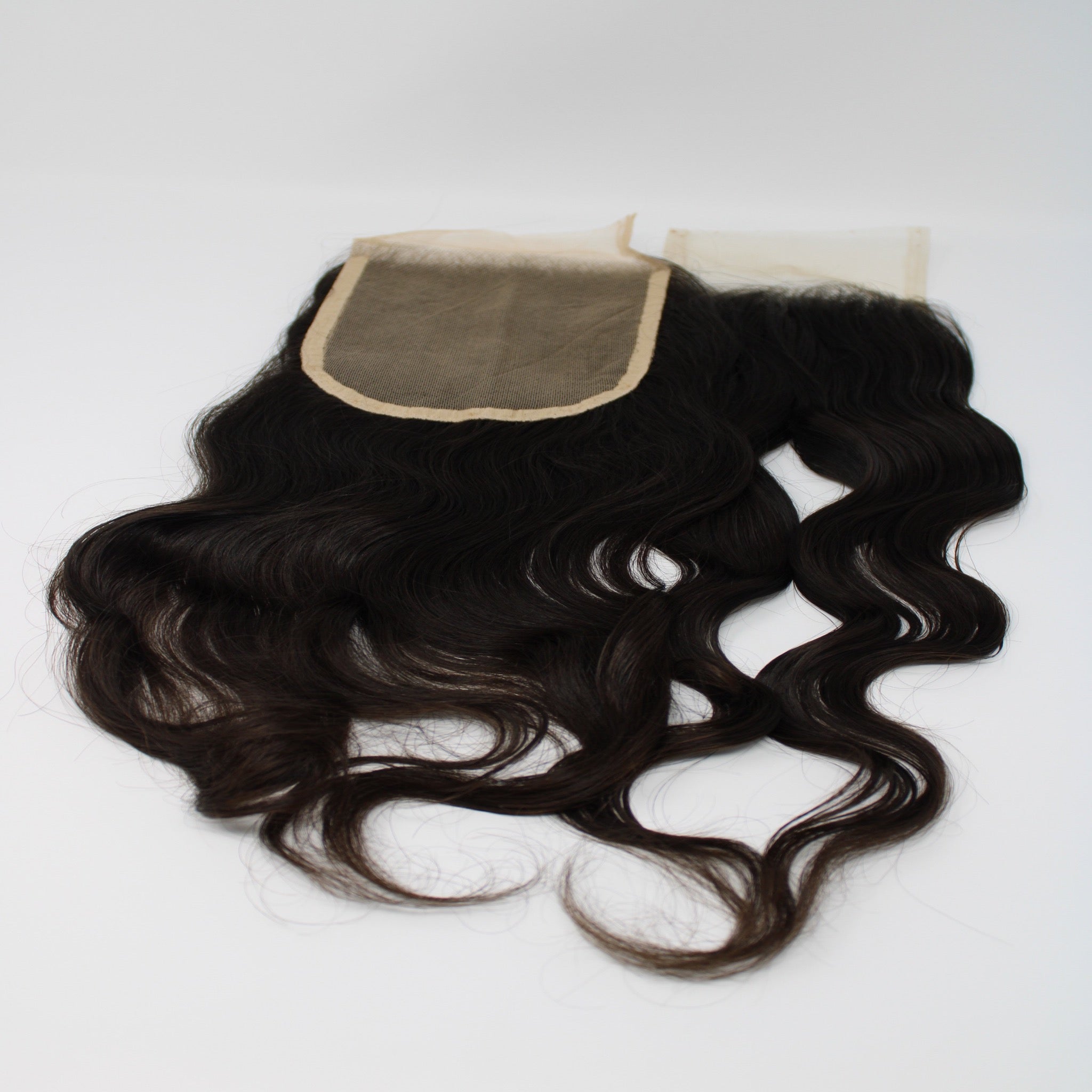Raw Indian Temple Natural Wavy Closures 4x4