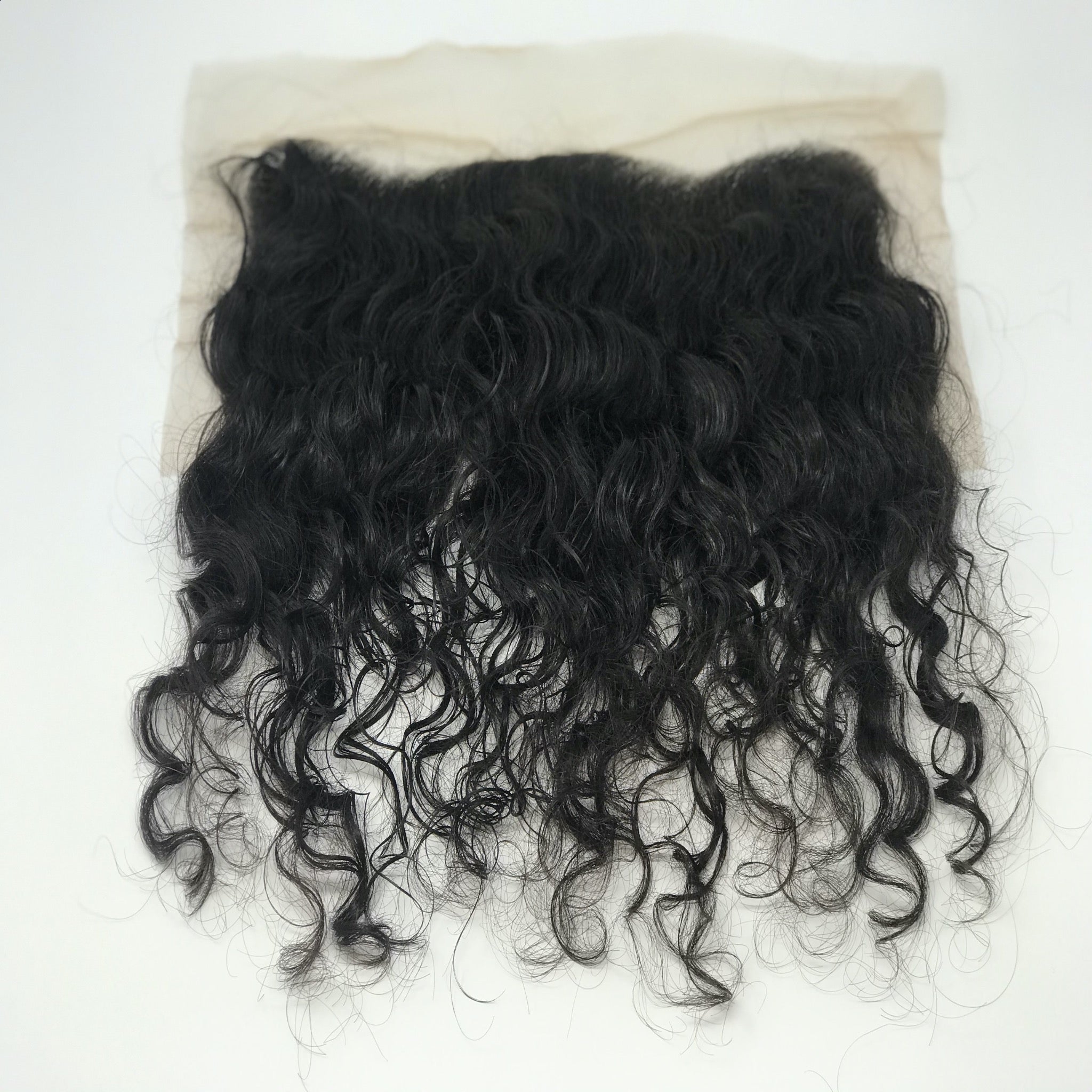 Raw Indian Temple Curly Frontal